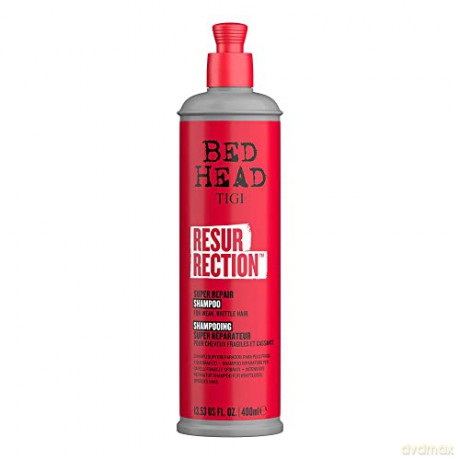 Tigi Bed Head Resurrection Shampoo for Weak and Brittle Hair (Super Repair Shampoo) - Volume: 400 ml