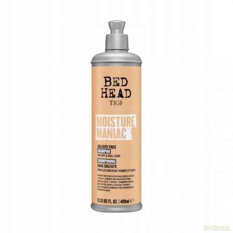 Tigi Shampoo for dry and dull hair Bed Head Moisture Maniac (Sulfate Free Shampoo) - Volume: 400 ml