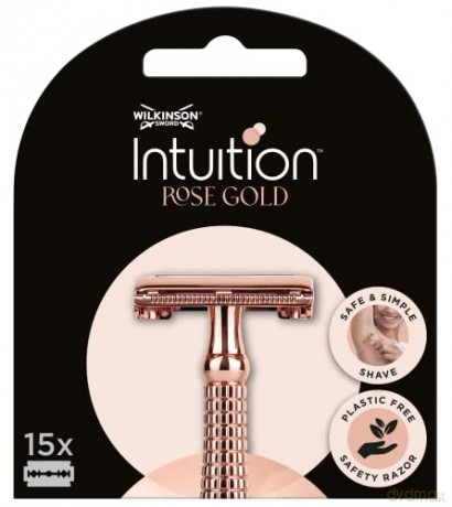 Wilkinson Sword Intuition Double Edge Rose Gold replacement razor blades (Blades) 15 pcs