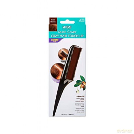 KISS (Quick Cover Gray Hair Touch Up Comb) - Shade: Dark Brown