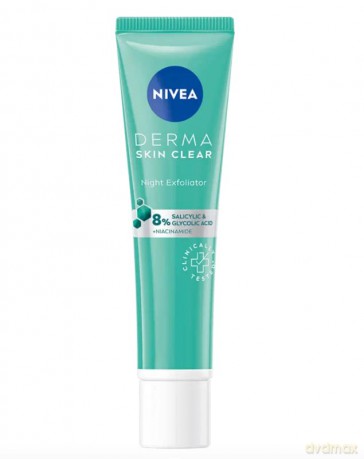 Nivea Night exfoliating skin peeling Derma Skin Clear (Night Exfoliator) 40 ml