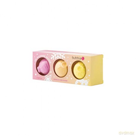 Bubble T Cosmetics Milkshake Christmas Bauble Bath Fizzer Selection Gift Set