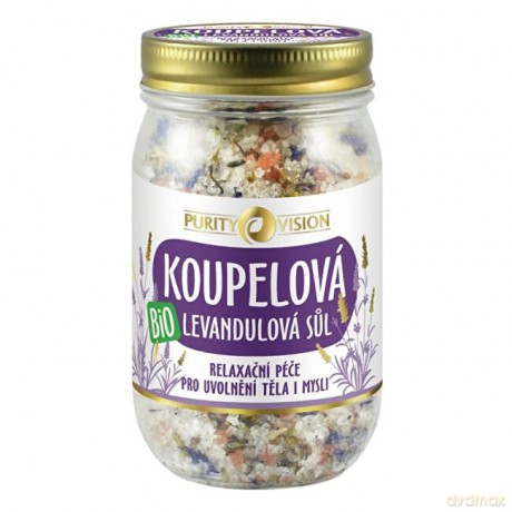 Purity Vision Organic Lavender bath salt - Volume: 400 g
