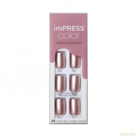 KISS Self-adhesive nails imPRESS Color Paralyzed Pink 30 pcs