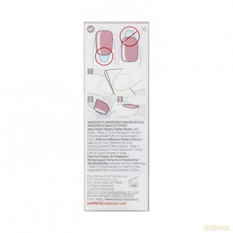 KISS Self-adhesive nails imPRESS Color Paralyzed Pink 30 pcs