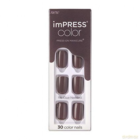 KISS Self-adhesive nails imPRESS Color Try Gray 30 pcs