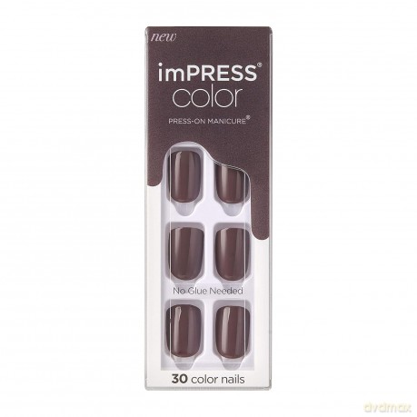 KISS Self-adhesive nails imPRESS Color Try Gray 30 pcs