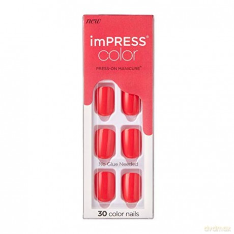KISS Self-adhesive nails imPRESS Color Corally Crazy 30 pcs