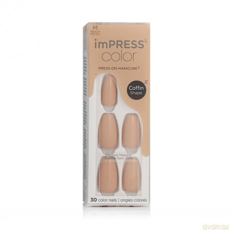 KISS Self-adhesive nails imPRESS Color MC Latte 30 pcs