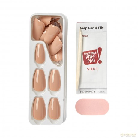 KISS Self-adhesive nails imPRESS Color MC Latte 30 pcs