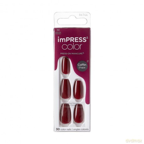 KISS Self-adhesive nails imPRESS Color MC Winery in NYC 30 pcs