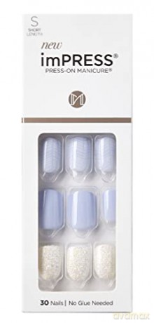 KISS Self-adhesive nails imPRESS Nails Lavender Whisper 30 pcs