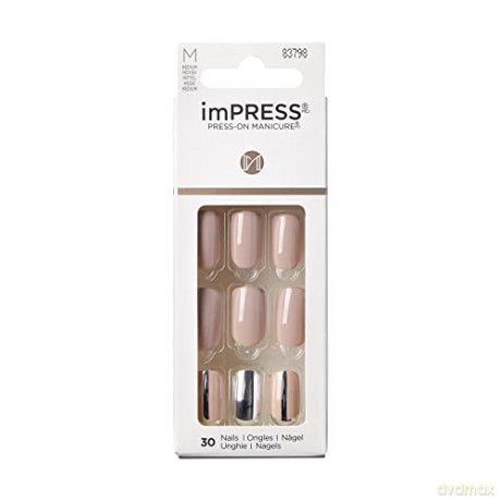 KISS Self-adhesive nails imPRESS Cloudy 30 pcs