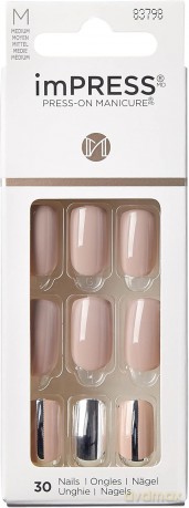 KISS Self-adhesive nails imPRESS Cloudy 30 pcs