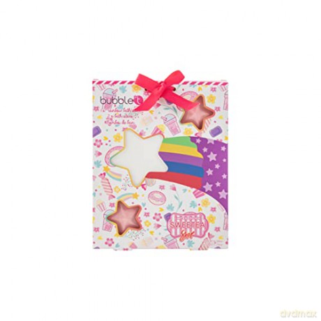 Bubble T Cosmetics Rainbow Star Gift sparkling bomb gift set