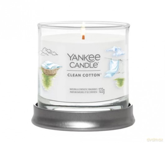 Yankee Candle Aromatic candle Signature tumbler small Clean Cotton 122 g