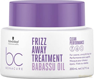 Schwarzkopf Professional Nourishing mask for unruly and frizzy hair BC Bonacure Frizz Away (Treatment) - Volume: 200 ml