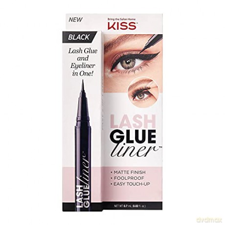 KISS Eyelash glue with eyeliner Lash Glue Liner Black 0.7 ml