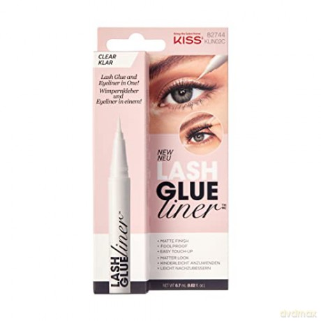 KISS Eyelash glue with eyeliner Lash Glue Liner Clear 0.7 ml