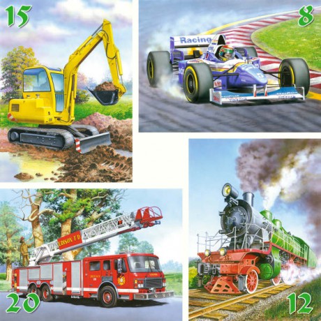 CASTOR 4w1 8-20 Pojazdy 04089 [PUZZLE]