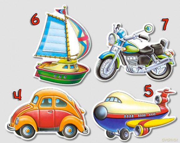 CASTOR 4w1 4-7 Środki Transportu 04119 [PUZZLE]