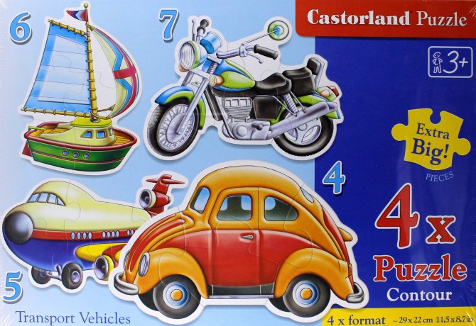 CASTOR 4w1 4-7 Środki Transportu 04119 [PUZZLE]