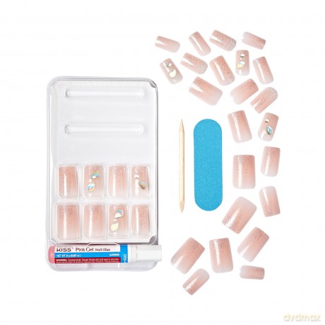 KISS Gel nails Gel Fantasy Allure - Transformation 28 pcs
