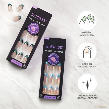 KISS Self-adhesive nails imPRESS Premium - All My Love 30 pcs