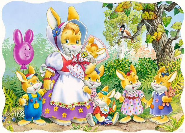 CASTOR 30 Rodzina Królików 03112 [PUZZLE]
