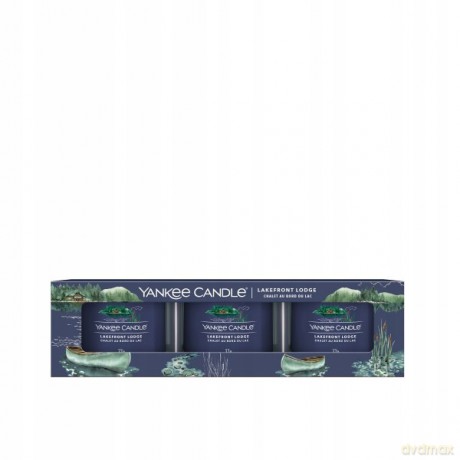 Yankee Candle Lakefront Lodge Glass Votive Candle Set 3 x 37g