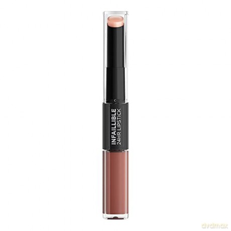 L´Oréal Paris Long-lasting lipstick and lip gloss 2in1 Infallible 24H Paris ian Nudes 6 ml - Shade: 101 Everlasting Parisian