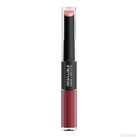 L´Oréal Paris Long-lasting lipstick and lip gloss 2in1 Infallible 24H Paris ian Nudes 6 ml - Shade: 502 Red To Stay