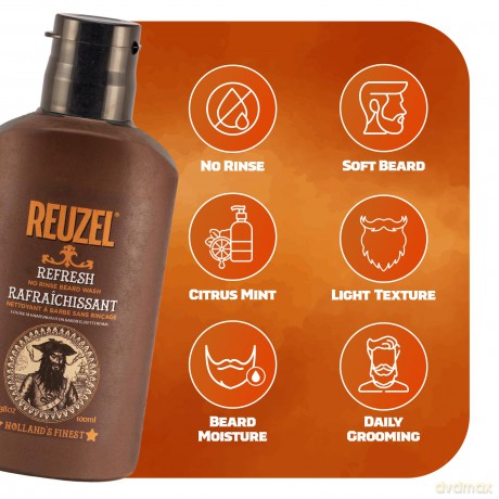 Reuzel REUZEL Rrefresh No Rinse Bear d Wash - Volume: 100 ml
