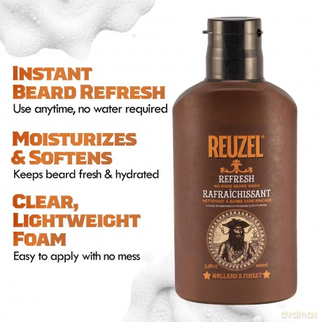 Reuzel REUZEL Rrefresh No Rinse Bear d Wash - Volume: 100 ml