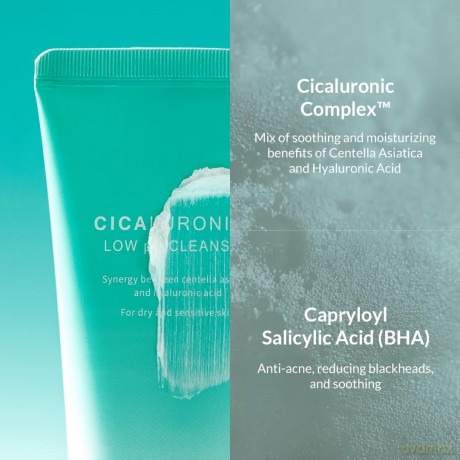 Mizon Hydrating cleansing foam for dry and sensitive skin Cicaluronic (Low Ph Clean sing Foam) 120 ml