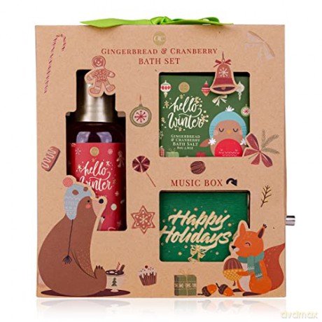 Accentra Hello Winter bath care set with music box