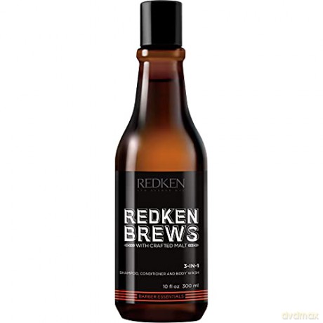 Redken Shampoo 3 in 1 Brews (3-In-1 Shampoo, Conditioner and Body Wash) 300 ml