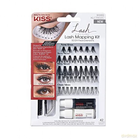 KISS Artificial Tufted Eyelashes 3D DIY Faux Extensions Lash Mapping Kit