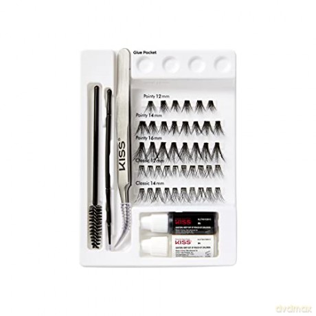KISS Artificial Tufted Eyelashes 3D DIY Faux Extensions Lash Mapping Kit