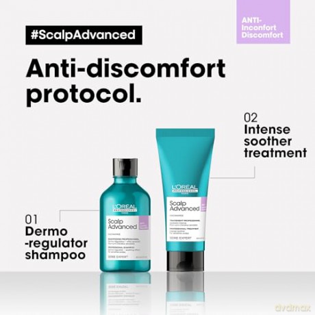 L´Oréal Professionnel Shampoo for sensitive scalp Scalp Advanced Anti-Discomfort Dermo (Regulator Shampoo) - Volume: 300 ml