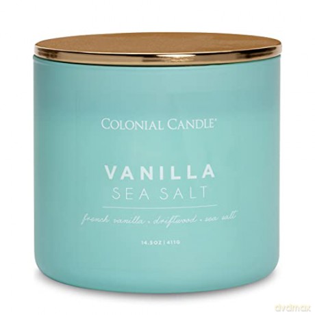 Colonial Candle Scented candle with three wicks Vanilla Sea Salt 411 g