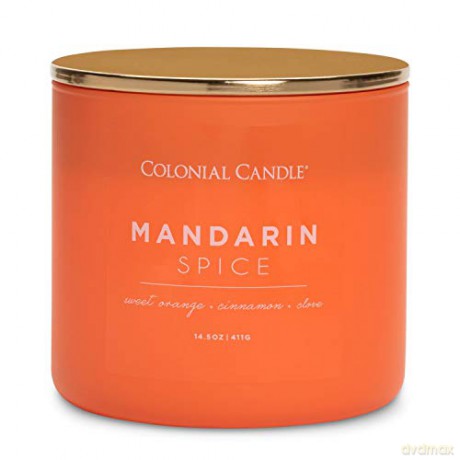 Colonial Candle Scented candle with three wicks Mandarin Spice 411 g