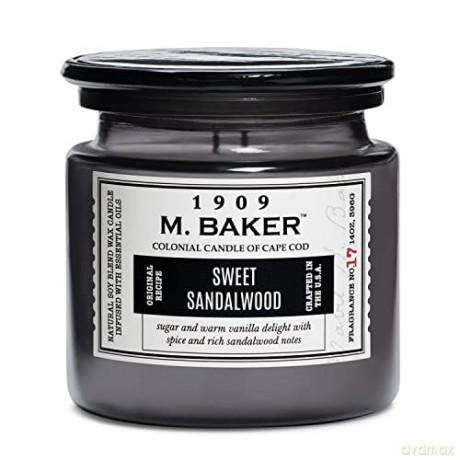Colonial Candle Scented candle with two wicks Sweet Sandalwood 396 g
