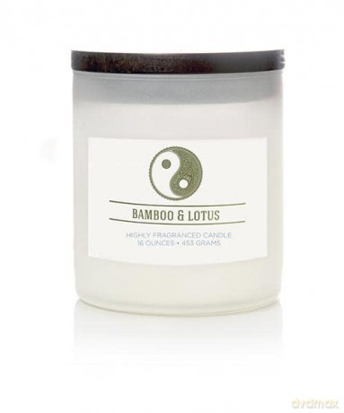 Colonial Candle Scented candle with two wicks Bamboo Lotus 453 g