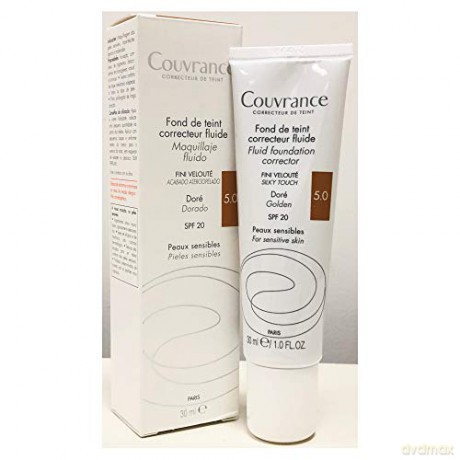 AvĂ¨ne Liquid Cover Makeup Couvrance SPF 20 (Fluid Foundation Corrector) 30 ml - Shade: 50 Doré