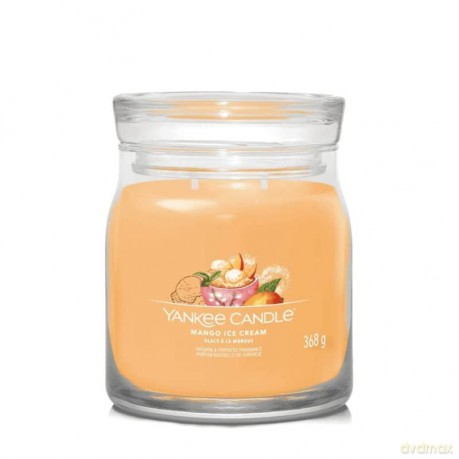 Yankee Candle Aromatic candle Signature glass medium Mango Ice Cream 368 g
