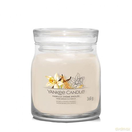 Yankee Candle Aromatic candle Signature glass medium Vanilla Creme Brulée 368 g
