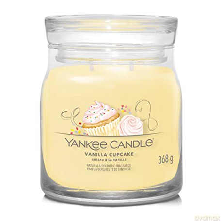 Yankee Candle Aromatic candle Signature glass medium Vanilla Cupcake 368 g
