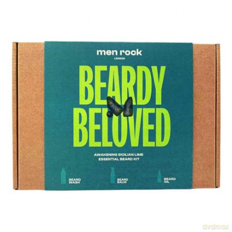 Men Rock London Dárková sada péče o vousy Sicilian Lime (Beard Care Gift Set)