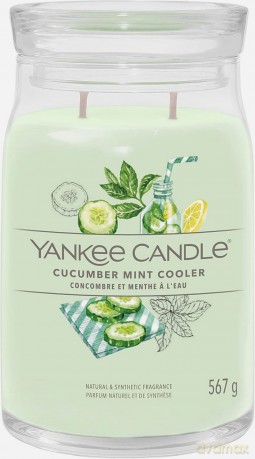 Yankee Candle Aromatic candle Signature large glass Cucumber Mint Cooler 567 g